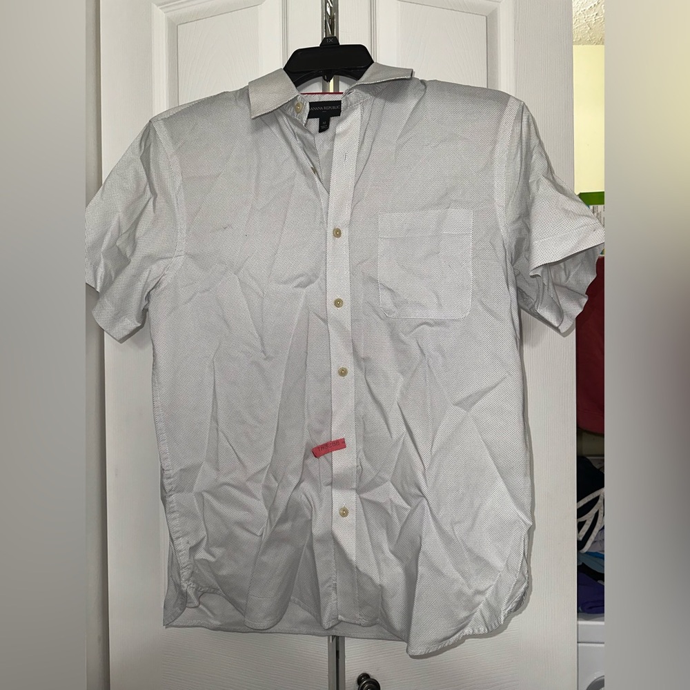 Banana Republic Mens Short Sleeve Button Down